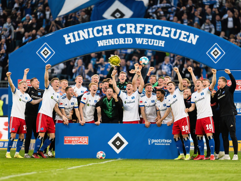 汉堡觉醒!6-1大胜逆转,提前1轮锁定升级,时隔7年重返德甲 提前一轮锁定升级资格,对于汉堡队来说意义