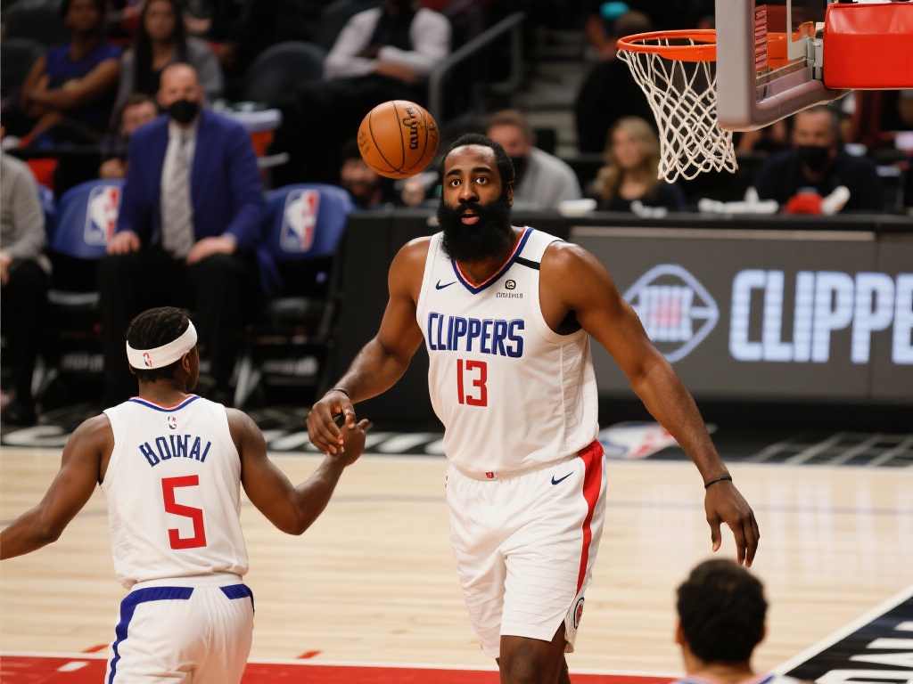 哈登狂砍29分 快船力克尼克斯 通过这场比赛,我们也可以看到哈登对球队的