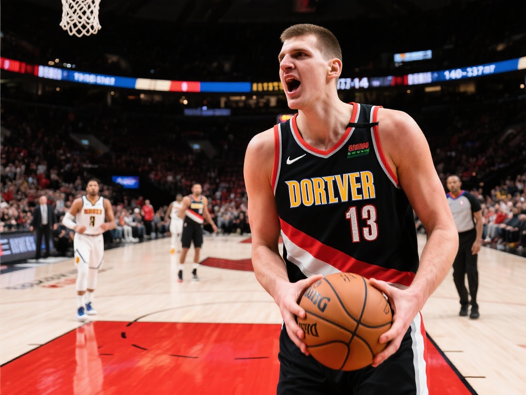 2019年今日,开拓者掘金四加时激战,约基奇鏖战65分钟 那晚的比赛堪称一场马拉松式的较量,双方球